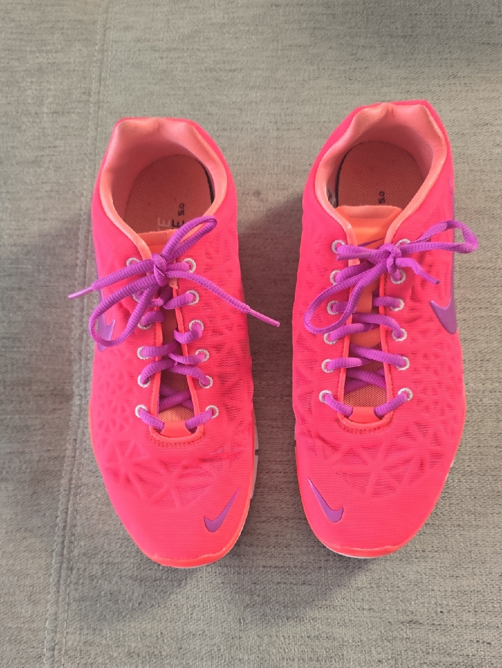 Nike Free 5.0 Pink And Purple Swoosh Sz 11